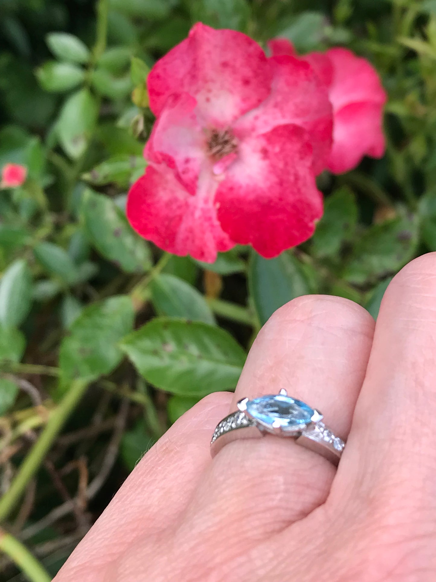 Platinum marquise Aquamarine and diamond ring Ring Stuller   
