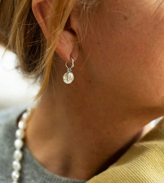 HONEY BEE CHARMED HOOP Earrings Claudia Bradby   
