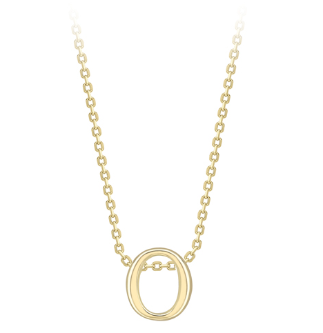 9ct Yellow Gold Initial Pendants A-Z Pendant Stubbs O  