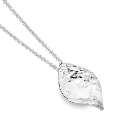 Lovely textured organic leaf pendant Pendants Sea Gems Ltd