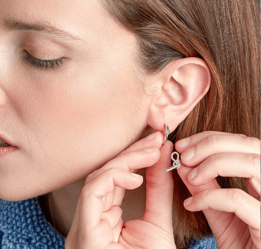 Marina Grande Rope Knot Hoop Earrings with T-Bar Earrings Kit Heath