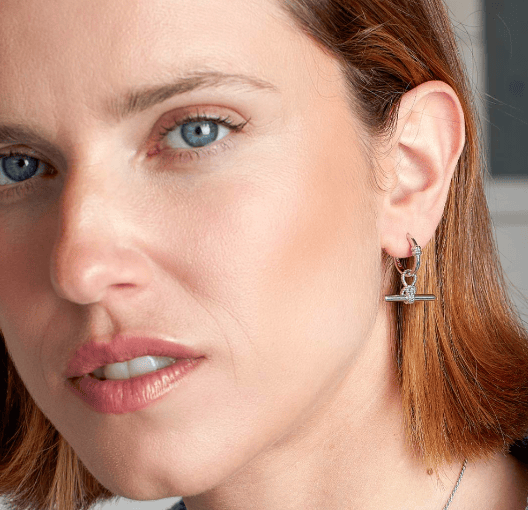 Marina Grande Rope Knot Hoop Earrings with T-Bar Earrings Kit Heath