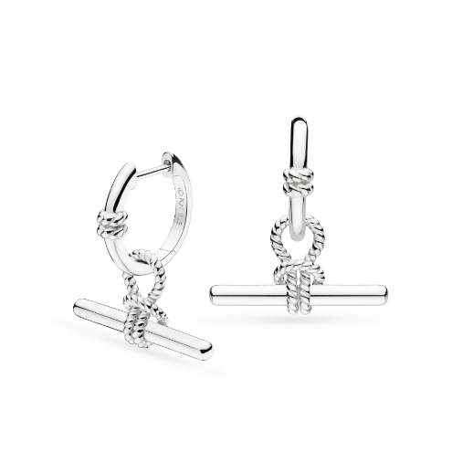 Marina Grande Rope Knot Hoop Earrings with T-Bar Earrings Kit Heath