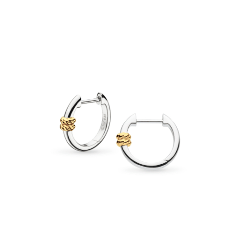 Marina Rope Bar Golden Hinged Hoop Earrings Earrings Kit Heath