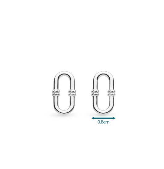Marina Rope Bar Link Stud Earrings Earrings Kit Heath