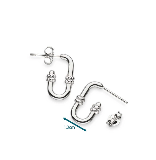 Marina Rope Bar Link Stud Hoop Earrings Earrings Kit Heath