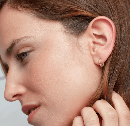 Marina Rope Golden Stud Hoop Earrings Earrings Kit Heath