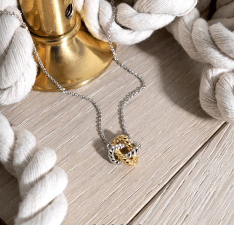 Marina Rope Knot Golden Necklace Necklace Kit Heath