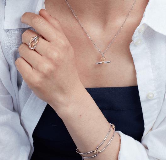 Marina Rope Knot Golden Ring Ring Kit Heath