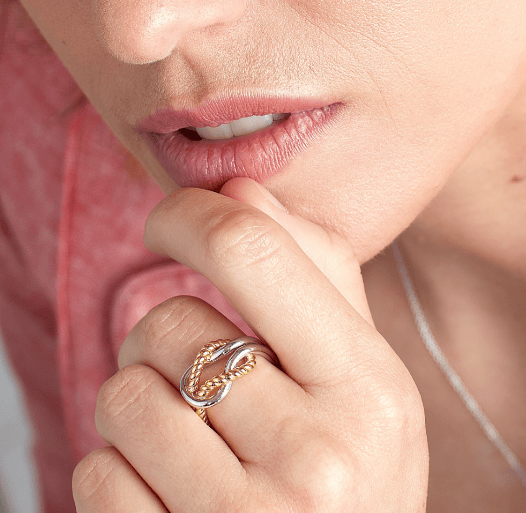 Marina Rope Knot Golden Ring Ring Kit Heath