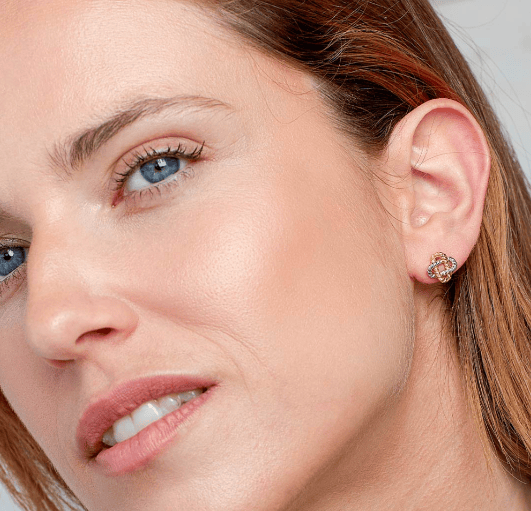 Marina Rope Knot Golden Stud Earrings Earrings Kit Heath