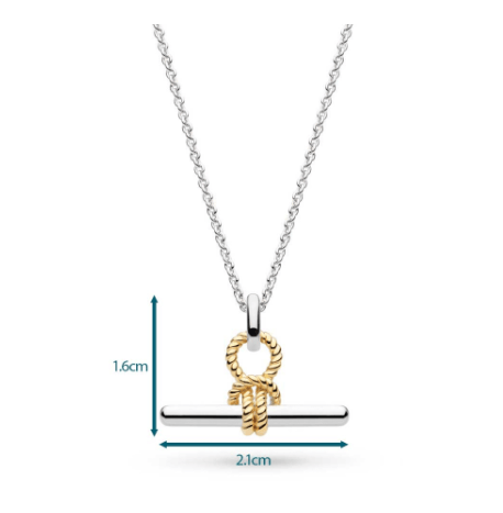 Marina Rope Knot T-Bar Golden Necklace Necklace Kit Heath