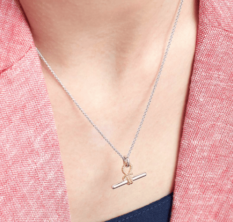 Marina Rope Knot T-Bar Golden Necklace Necklace Kit Heath