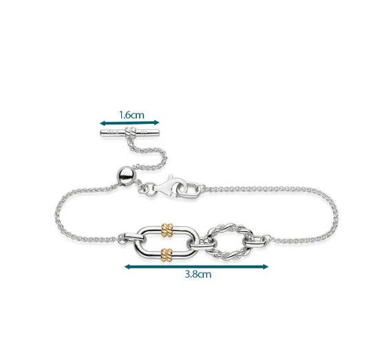 Marina Rope Link Duo Golden Slider Bracelet Bracelet Kit Heath