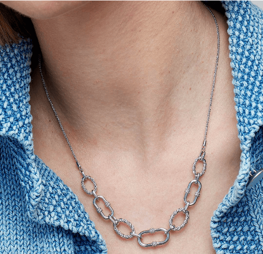 Marina Rope Link Duo Graduated Chain Necklace Necklace Kit Heath