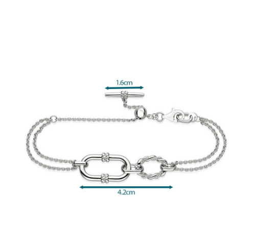 Marina Rope Link Duo Grande Twin Chain Slider Bracelet Bracelet Kit Heath
