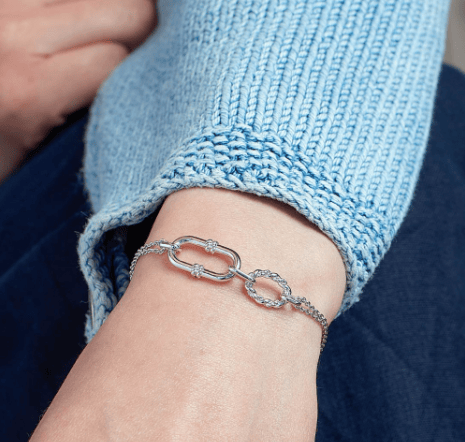 Marina Rope Link Duo Grande Twin Chain Slider Bracelet Bracelet Kit Heath