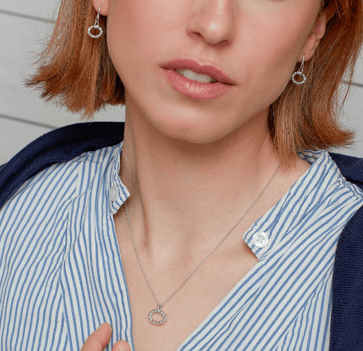 Marina Rope Twist Oval Necklace Necklace Kit Heath