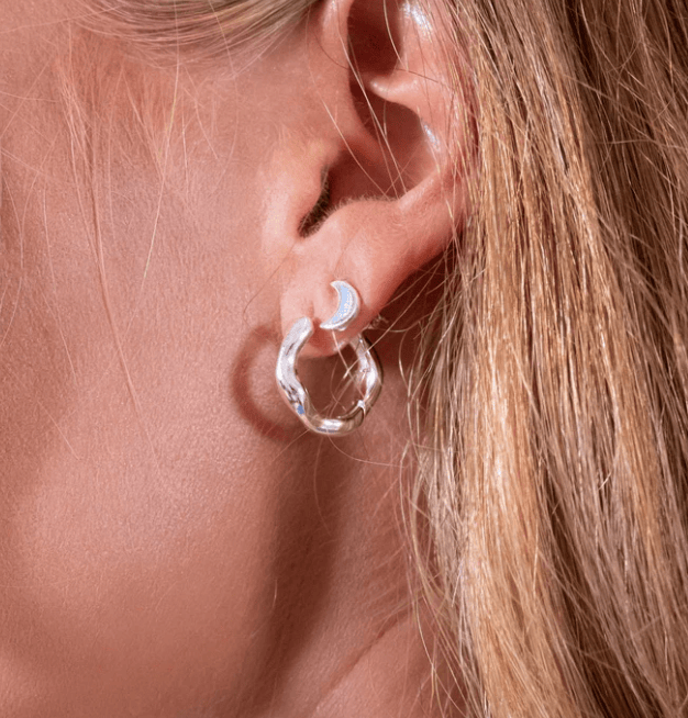 Ocean Tides Hoop Earrings Hoop Earrings Sea Gems Ltd