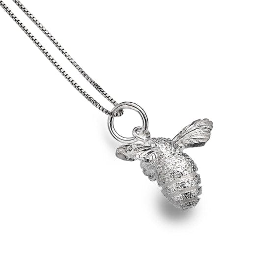 Organic silver bumblebee pendant Pendants Sea Gems Ltd