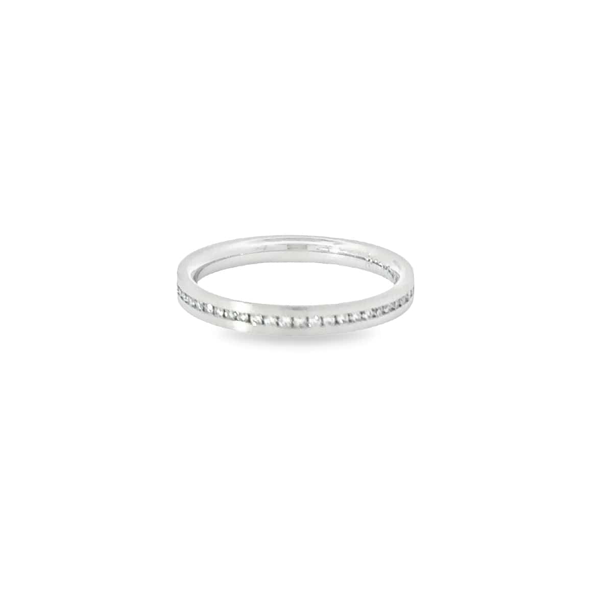 Platinum & 0.13ct TW VS1 diamond half eternity ring size M Ring Gerstner
