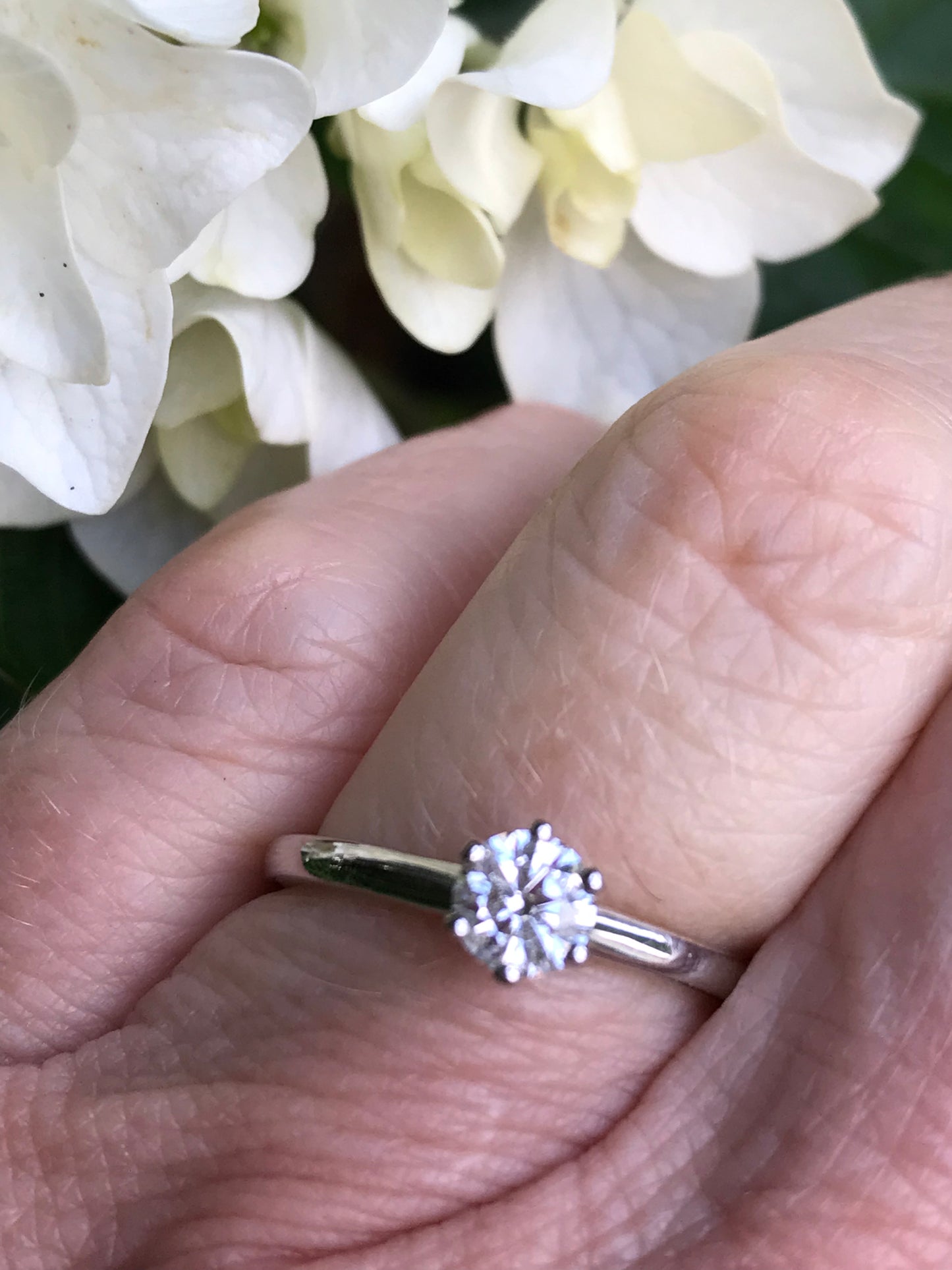 Platinum 0.36ct certified natural diamond ring Ring Rock Lobster