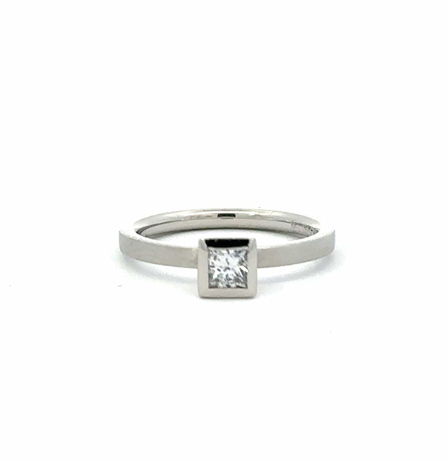 Platinum princess cut 0.25ct TW VS1 natural diamond solitaire ring Ring Gerstner