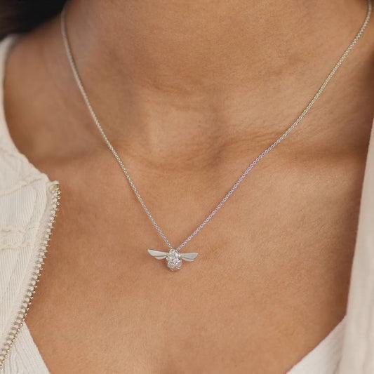 Silver Honey Bee Midi Necklace Necklace Kit Heath