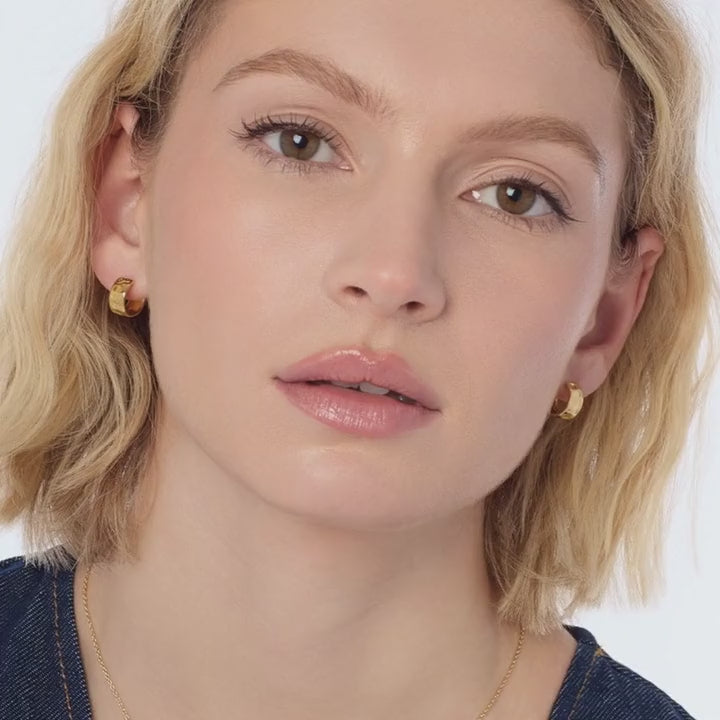 Golden Mirage Reflect Golden Hoop Earrings Earrings Kit Heath