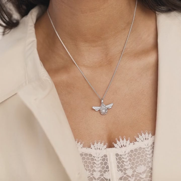 Silver Glitz Blossom Queen Bee Necklace Necklace Kit Heath