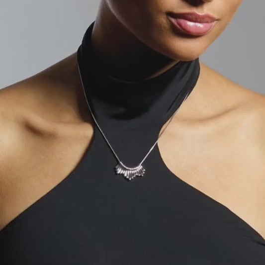 Silver Array Luxe Dangle Necklace Necklace Kit Heath