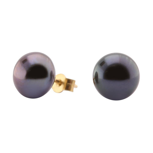 9ct yellow gold 7mm peacock pearl stud earrings Earrings Rock Lobster   