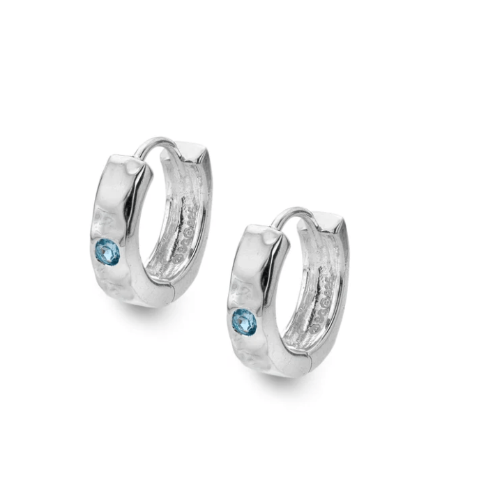 Rough and Wild Huggie Hoops Earrings Sea Gems Ltd