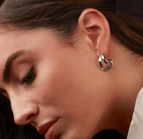 Serenity Grande Crossover Hoop Earrings Earrings Kit Heath