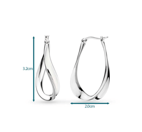 Serenity Grande Hinged Hoop Earrings Earrings Kit Heath