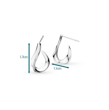 Serenity Grande Stud Hoop Earrings Earrings Kit Heath