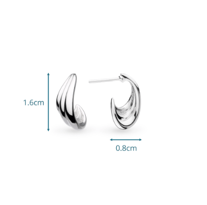 Shell Wave Hoop Earrings Earrings Kit Heath