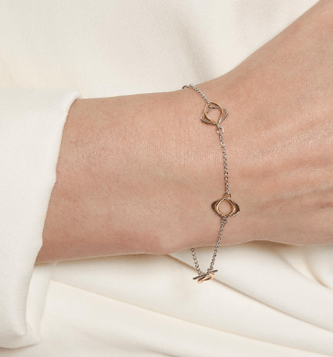 Bracelet Silver Alicia Rose Fine Station Bracelet