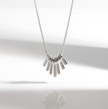 Necklace Silver Array Dangle Necklace