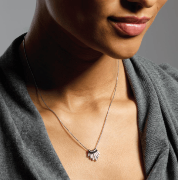 Necklace Silver Array Dangle Necklace