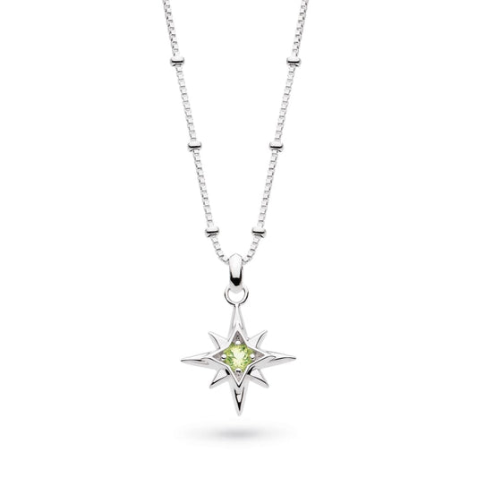 Silver August Aurora Birthstone Peridot Necklace Necklace Kit Heath