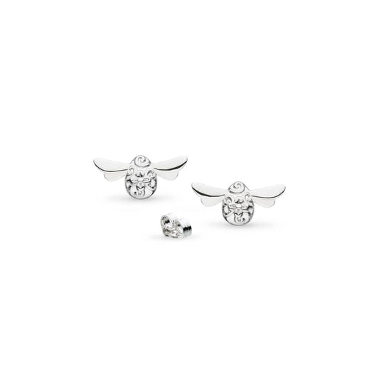 Silver Blossom Honey Bee Stud Earrings Earrings Kit Heath
