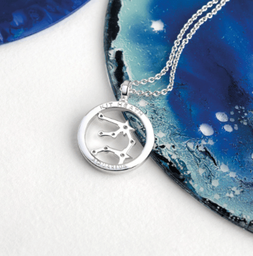 Necklace Silver Céleste Constellation Aquarius Necklace