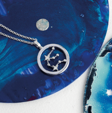 Necklace Silver Céleste Constellation Aquarius Necklace