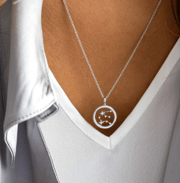Necklace Silver Céleste Constellation Aquarius Necklace