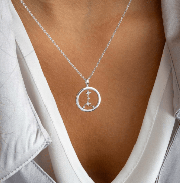 Necklace Silver Céleste Constellation Cancer Necklace