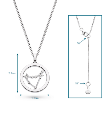 Necklace Silver Céleste Constellation Capricorn Necklace
