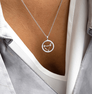 Necklace Silver Céleste Constellation Capricorn Necklace