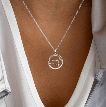Necklace Silver Céleste Constellation Leo Necklace