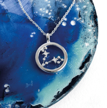 Necklace Silver Céleste Constellation Pisces Necklace